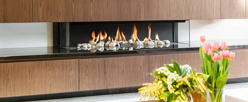 Double-height Fireplace Design Refurbishment in Long Beach, New York