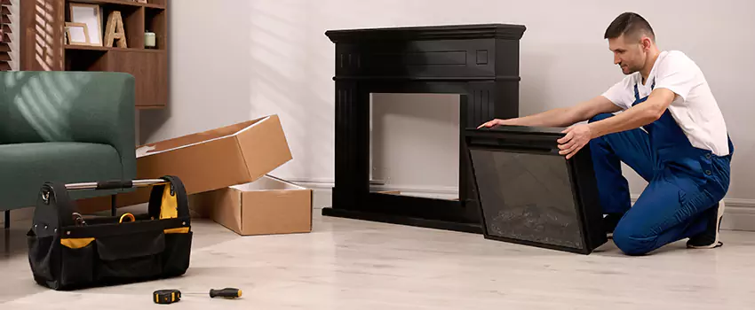 Old Rusted Metal Fireplace Repair And Replacement in Long Beach, NY